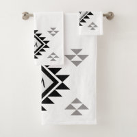 Monogram Boho Black white