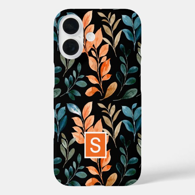 Monogram Boho flower Case-Mate iPhone Case (Back)