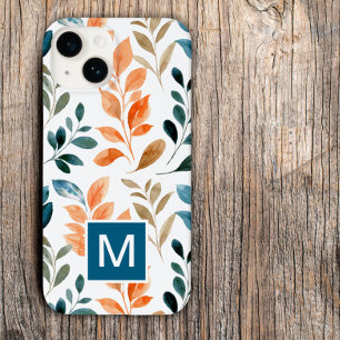Monogram Boho flower Case-Mate iPhone 14 Case