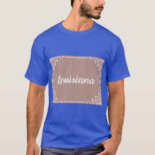 Monogram Boho Style Pastel Pink T-Shirt