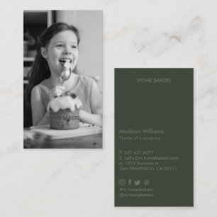 Monogram Boho Stylish Modern Minimalist  Business  Business Card