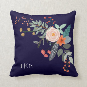 Monogram Botanical Cushion