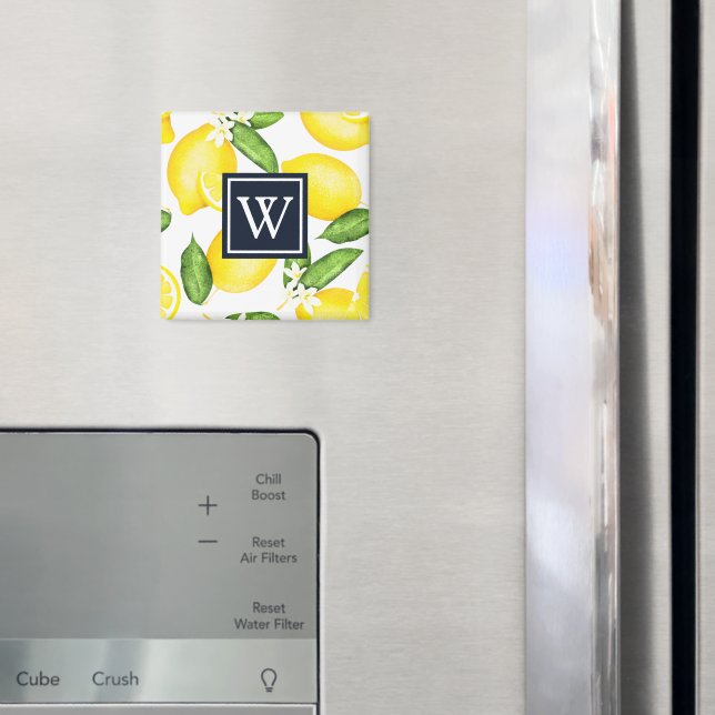 Monogram Botanical Lemon Magnet (In Situ (Fridge))