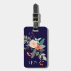 Monogram Botanical Luggage Tag