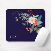 Monogram Botanical Mouse Mat (With Mouse)