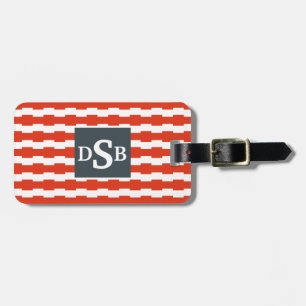 Monogram Boxstripe Pattern Luggage Tag
