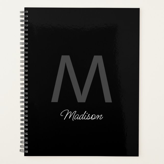 Monogram Bridesmaid Groomsmen Wedding Gift Favour Planner (Front)