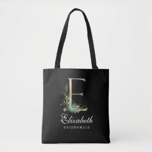 Monogram Bridesmaid Tote Bag