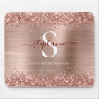 Monogram Brown Faux-Glitter Girly Glam