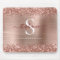Monogram Brown Faux-Glitter Girly Glam