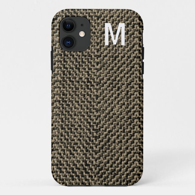 Monogram Brown Tweed iPhone 5 Case (Back)