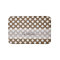 Monogram Brown White Trendy Fun Polka Dot Pattern