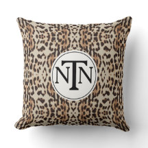 Monogram Brown Wild Leopard Print