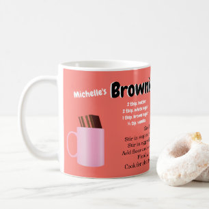 Monogram Brownie Recipe Amazing Funny Mug