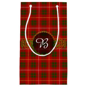 Monogram Bruce Tartan Small Gift Bag