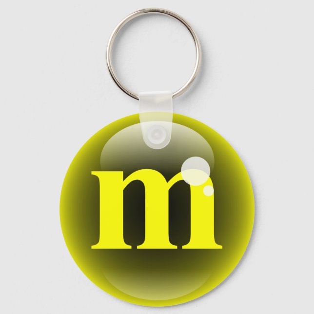 Monogram Bubble M Key Ring (Front)