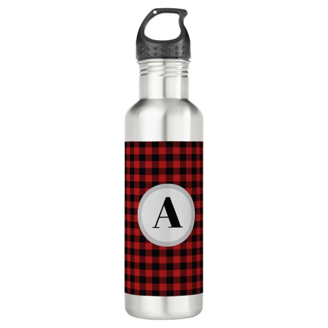 Monogram Buffalo Check 710 Ml Water Bottle (Front)
