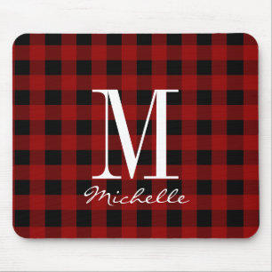 Monogram Buffalo Check Pattern Mouse Mat