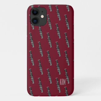 Monogram Burgundy Bassoon iPhone 11 Case