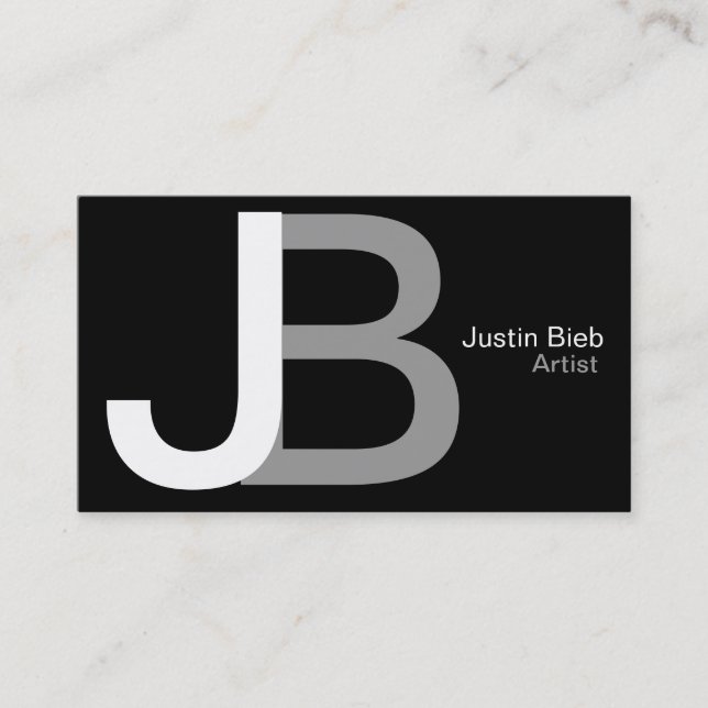Monogram Business Card (Front)