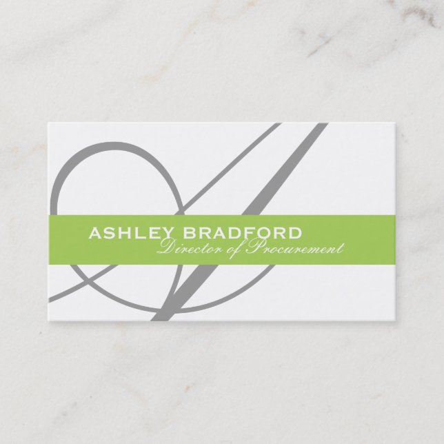 Monogram Business Cards (Front)