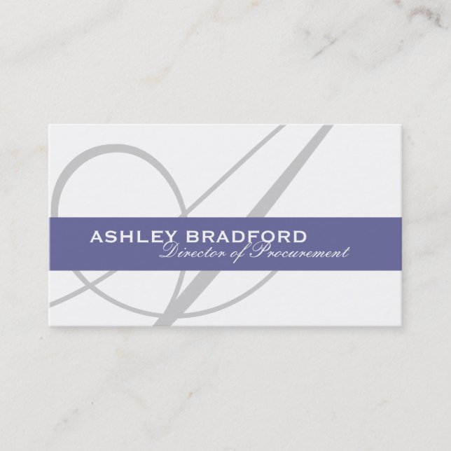 Monogram Business Cards (Front)