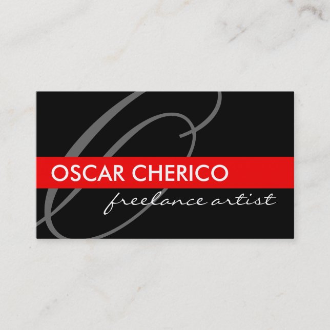 Monogram Business Cards (Front)