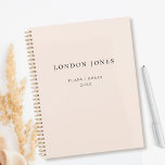 Monogram Business Planner Simple Name Blush Pink<br><div class="desc">Monogram Business Planner Simple Name Blush Pink Planner</div>