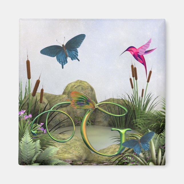 Monogram Butterfly Magnet Fantasy G (Front)