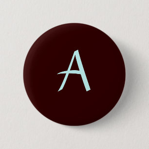Monogram Buttom 6 Cm Round Badge