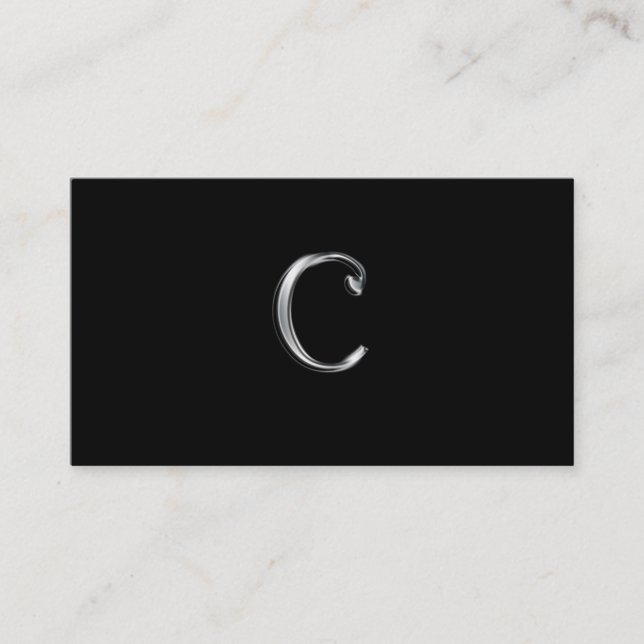 Monogram C business cards (Front)