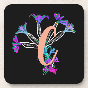 Monogram C Initial Coaster
