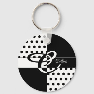 Monogram C Key Ring