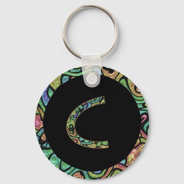 Monogram C Key Ring (Front)