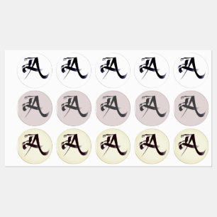 Monogram Calligraphy Letter “A” in  3 Styles.