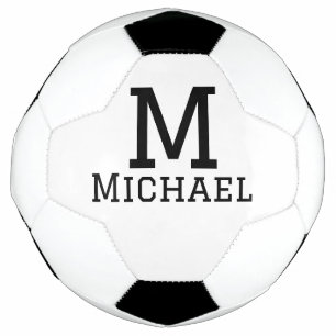 Monogram capital masculine add name simple classic football