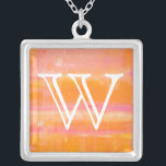 Monogram | Caribbean Sky Silver Plated Necklace<br><div class="desc">Home Décor</div>