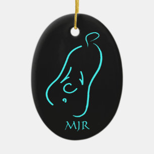 Monogram Cassiopeia, Milky Ways Youngest Supernova Ceramic Tree Decoration