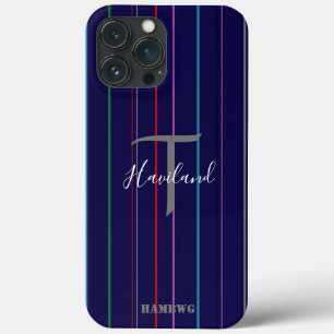 Monogram Cell Phone Case HAMbyWG - Coloured Lines