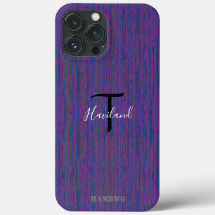 Monogram Cell Phone Case HAMbyWG - Purple