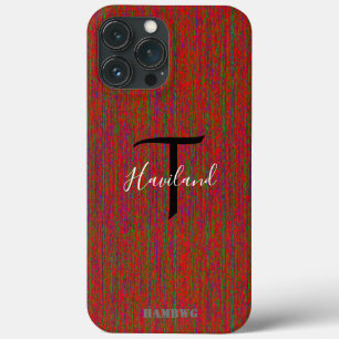 Monogram Cell Phone Case HAMbyWG - Red