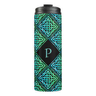 Monogram Celtic Blue Green Tumbler
