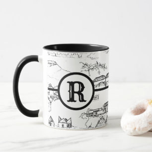 Monogram Chattanooga Toile Mug