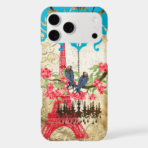 Monogram Cherry Blossom  Bird Chandelier iPhone