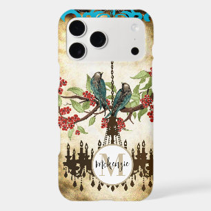 Monogram Cherry Blossom Bird Chandelier iPhone 5