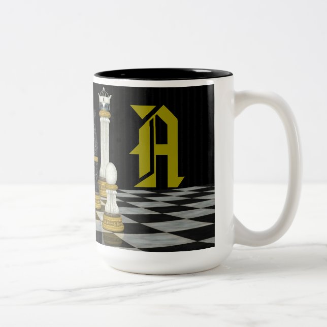 Monogram Chess Player Mug (Right)