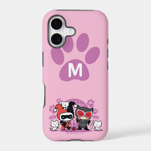 Monogram Chibi Harley Quinn & Catwoman With Cats