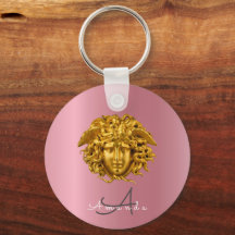 Monogram Chic Couture Gold Medusa Mask Rose Gold