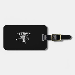 Monogram Chic Decay Font double-sided Address Luggage Tag