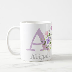 Monogram & Christian Name Abigail Coffee Mug